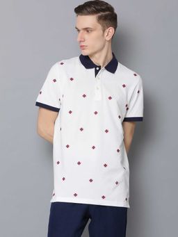 GANT - White Embroidered Polo T-Shirt