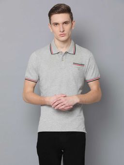 GANT - Grey Solid Polo T-Shirt
