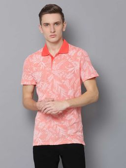 GANT - Pink Printed Polo T-Shirt