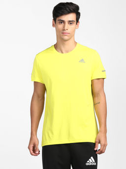 adidas - Run It Tee M Yellow Running T-Shirt