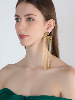 Masaba - The Sigil Storm Shoulder Duster Gold Earrings