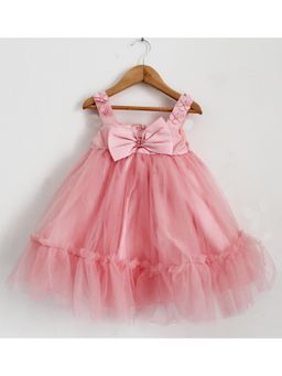 Woonie - Peach Party Frock for Girls