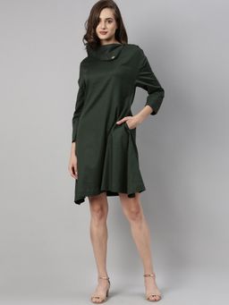 RAREISM - Green Solid Dresses