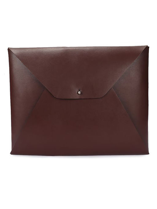 Buy THE GUSTO Coffee Brown Grace Laptop Sleeve Online