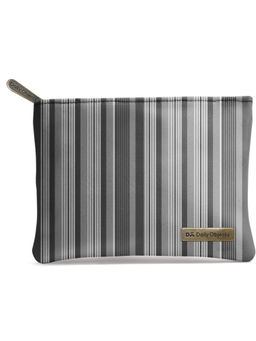 DailyObjects - Greyscale Pinstripes Stash Pouch