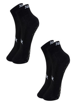 Wear Jukebox - Ankle Grip Socks Black (Pack of 2)
