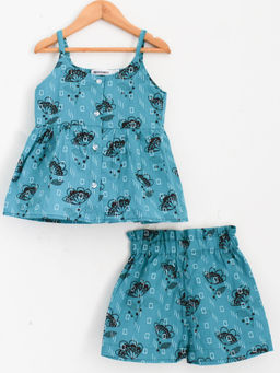 Woonie - Blue Butterfly Printed For Girls (Set of 2)