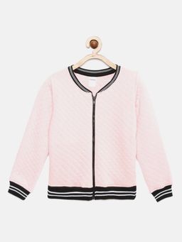 mackly - Girls Pink Full Zip Sweatshirt
