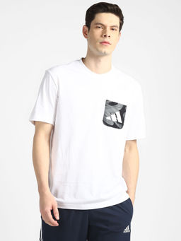 adidas - Paisley Pkt Tee White Sports T-shirt