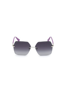 Guess - Sunglasses Silver Frame With Grey Lens Shield Shape Sunglasses-GU7693 60 10C