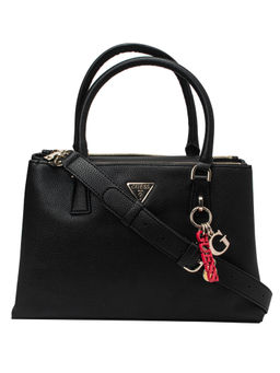 Guess - BECCA Black Solid-Plain Satchels