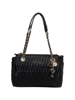 Guess - BRINKLEY Black Patterned Satchels