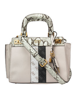 Guess - KATEY White Printed Satchels