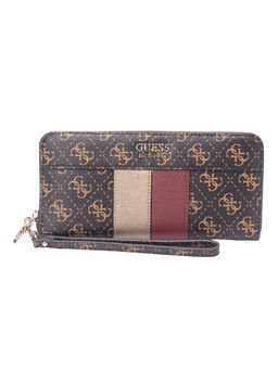Guess - KATEY Brown Printed Wallets