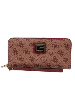 Guess - VALY Maroon Printed Wallets