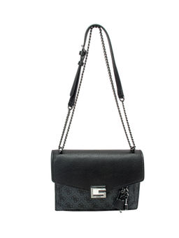 Guess - VALY Charcoal Printed Sling and Cross Bags