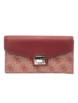 Guess - VALY Maroon Printed Wallets