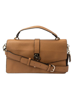 Guess - ALBURY Brown Printed Handbags