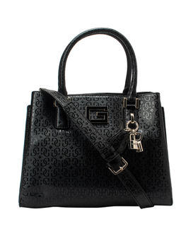 Guess - BLANE Black Printed Satchels