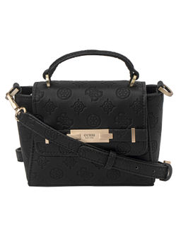 Guess - BEA MINI TOP HANDLE FLAP Black Handbag