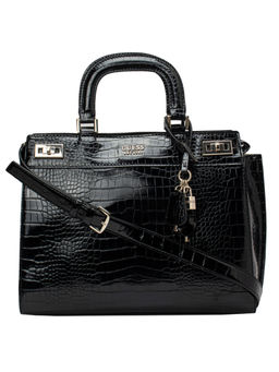 Guess - KATEY Black Printed Satchels
