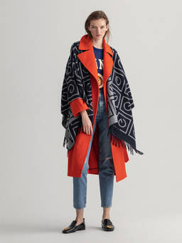 GANT - Women's Blue Poncho