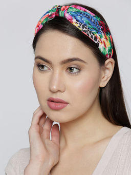 Blueberry - Multi-Color Floral Printed Hair Band