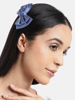 Blueberry - Unicorn Iridescent Glitter Hair Bow Clip