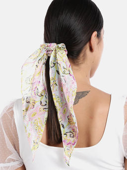 Blueberry - Multi Printed Ruffle Scrunchie