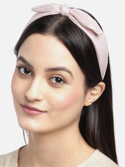 Blueberry - Rose Lurex Bunny Knot Hairband