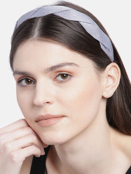 Blueberry - Grey Pleated Hairband