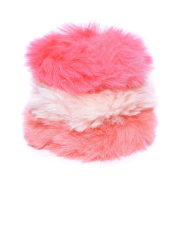 Blueberry - Multi Faux Fur Scrunchies (Set of 3)