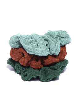 Blueberry - Multi Colour Scrunchies Set of 3