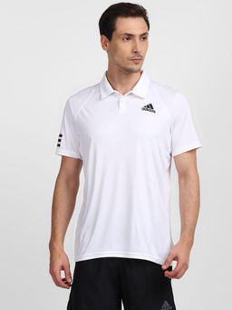 adidas - Club 3Str Polo White Tennis Polo Shirt