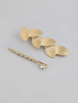 Twenty Dresses by Nykaa Fashion - Leaves Of Fall Hair Pins (Set of 2)