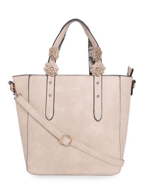 ELLE Tote bags : Buy ELLE Taupe Solid Tote Bag Online Nykaa Fashion