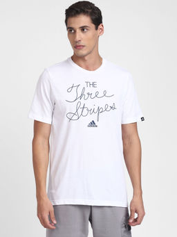 adidas - M Brnd Slgn T White Walking T-shirt