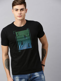 Huetrap - Mens Round Neck Short Sleeve Eco Graphic T-Shirt