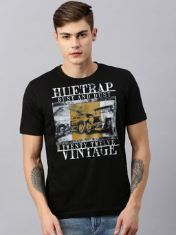 Huetrap - Mens Round Neck Short Sleeve Rogue Graphic T-Shirt
