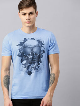 Huetrap - Mens Round Neck Short Sleeve Rogue Graphic T-Shirt