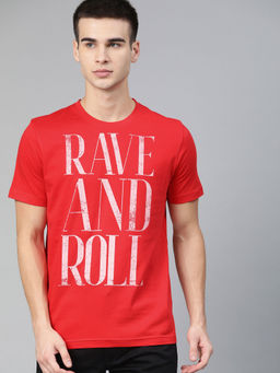 Huetrap - Mens Round Neck Short Sleeve Rogue Graphic T-Shirt