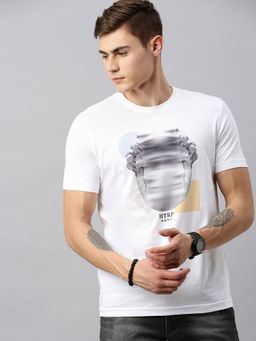 Huetrap - Mens Round Neck Short Sleeve Rogue Graphic T-Shirt