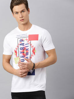 Huetrap - Mens Round Neck Short Sleeve Rogue Graphic T-Shirt