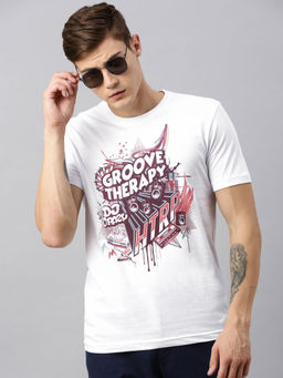 Huetrap - Mens Round Neck Short Sleeve Rogue Graphic T-Shirt