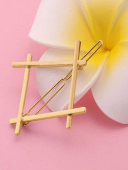 OOMPH - Gold Tone Square Geometric Hair Clip