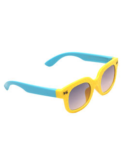 Spiky - Yellow Frame Grey Lens Wayfarer UV Protection Sunglass HI_YLW_BLU
