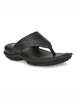 Hitz - Men's Brown Leather Comfort Sandals with Velcro Closure