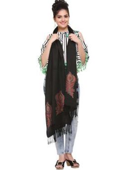 HK colours of fashion - Women Black Solid Stole