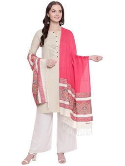 HK colours of fashion - Red Pure Viscose Woven Casual One size Stole