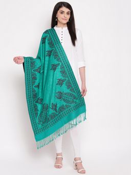 HK colours of fashion - Green Viscose Woven Stole